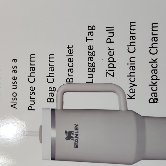 Hand Crafted Stanley Cup Charm Frog with Emerald Stone Cup Handle Green Silver - Picture 8 of 8